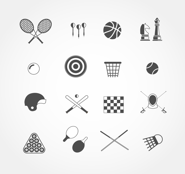 网页UI运动类icon图标素材