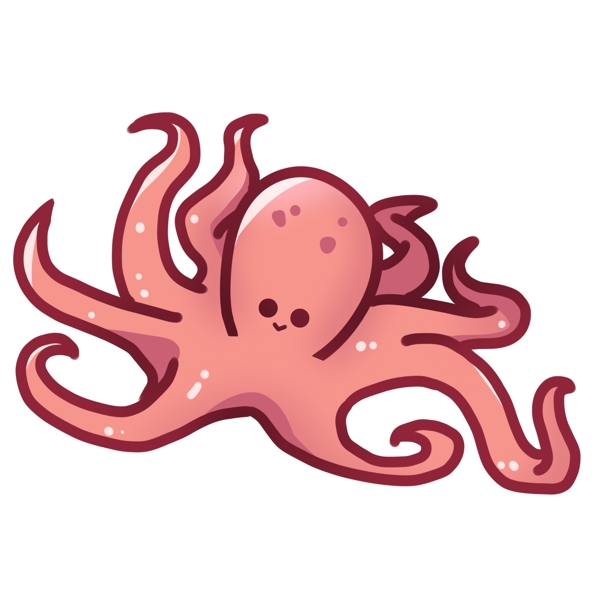 粉色海洋章鱼