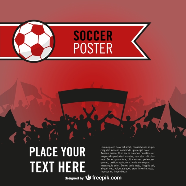 足球赛宣传海报模板设计