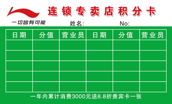 积分卡图片