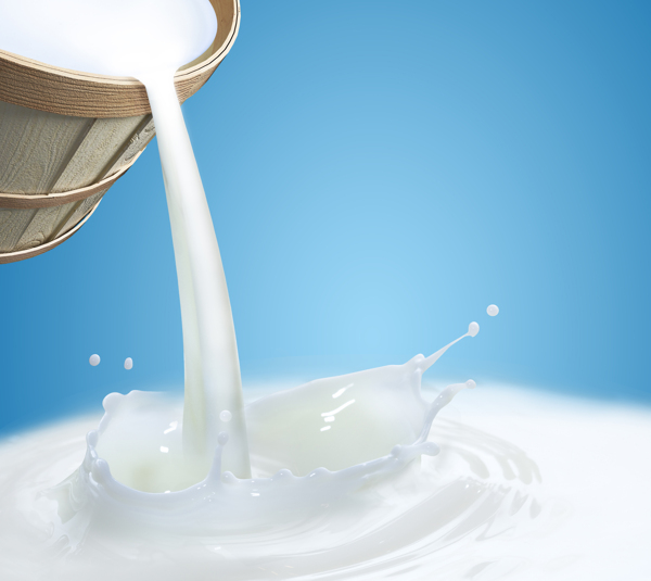 牛奶广告素材图片