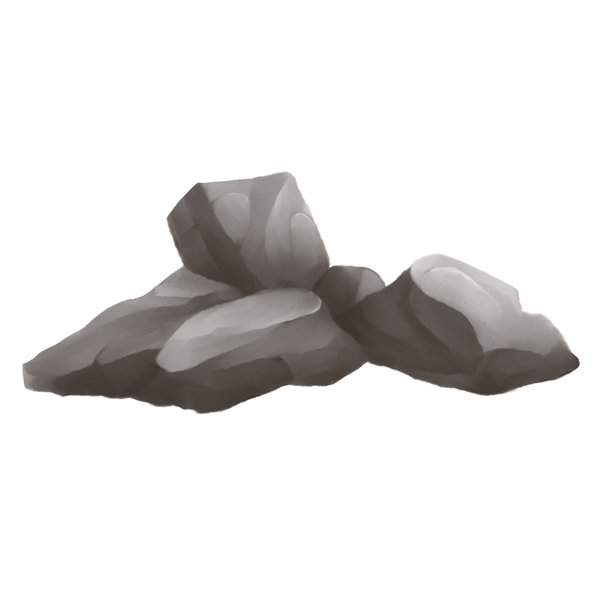 石块石头巨石灰色岩石