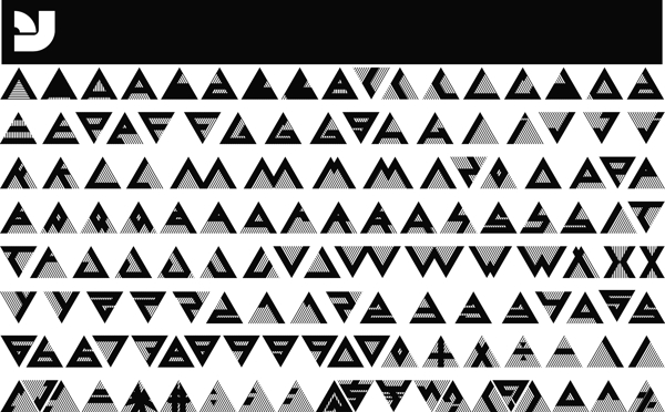 三角形字母设计图片