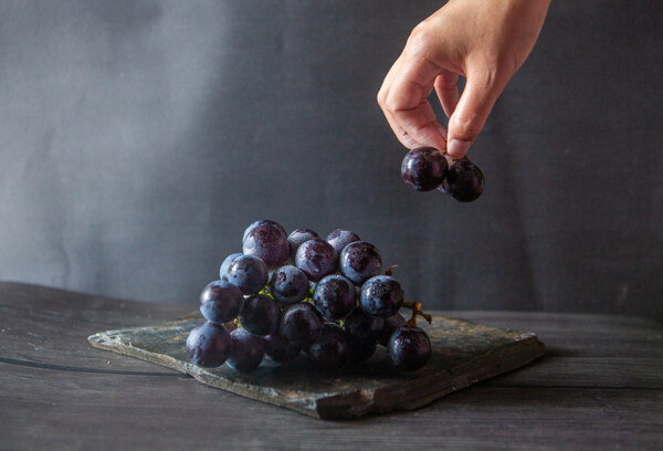 葡萄水果果实背景海报素材图片