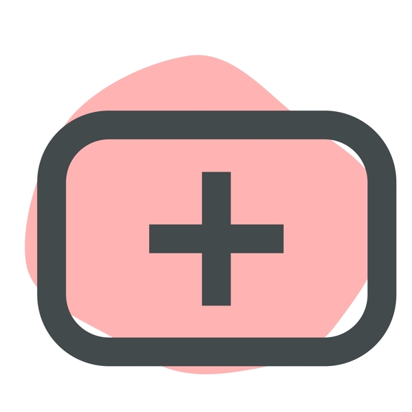 粉色的医疗图标