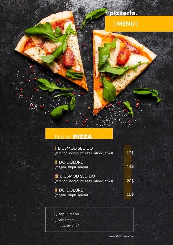 披萨推荐招贴设计图片