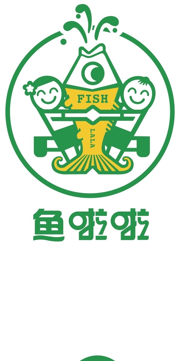 鱼啦啦快餐logo图片