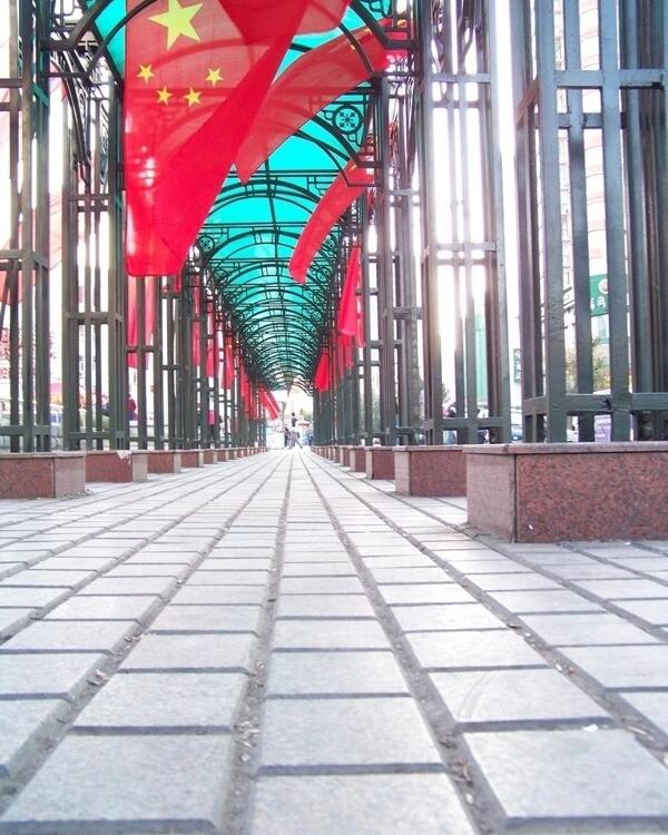 喜庆国庆节红旗图片