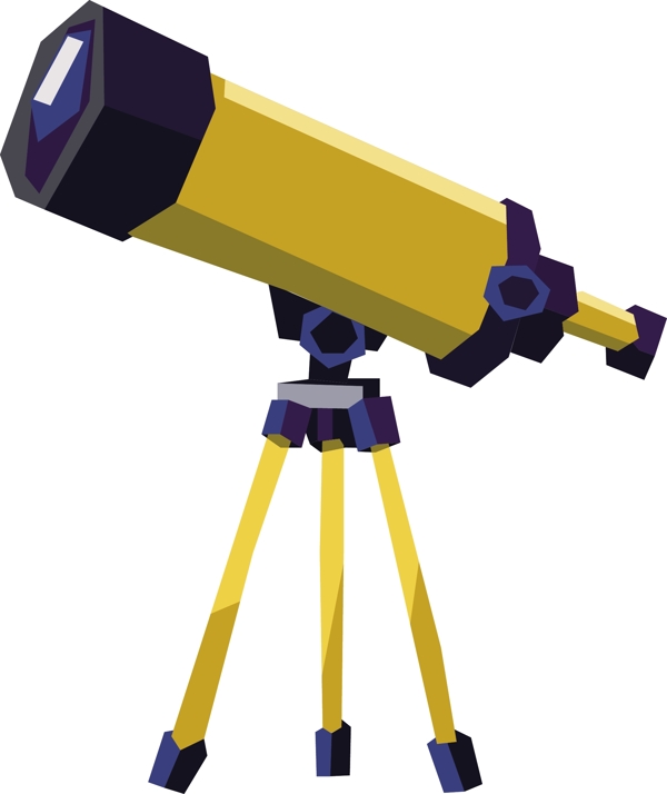 野营望远镜几何可商用元素