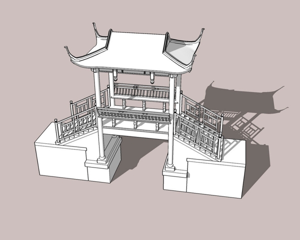 古廊桥3D模型