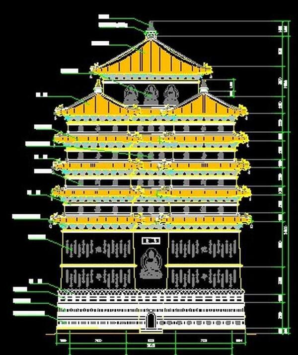 陵塔施工图