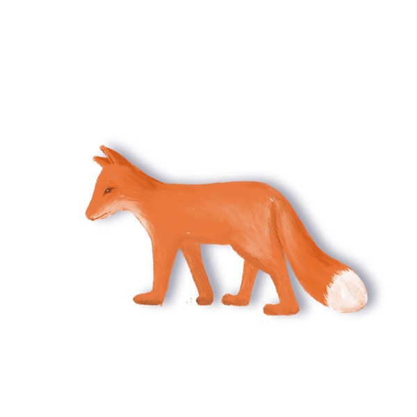手绘森林动物小狐狸设计元素