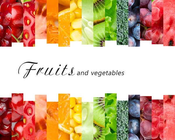 新鲜水果蔬菜纹理背景图片