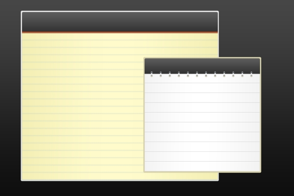 哇网页笔记本记事本icon图标设计素材