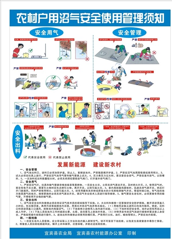 农村户用沼气安全使用管理须知