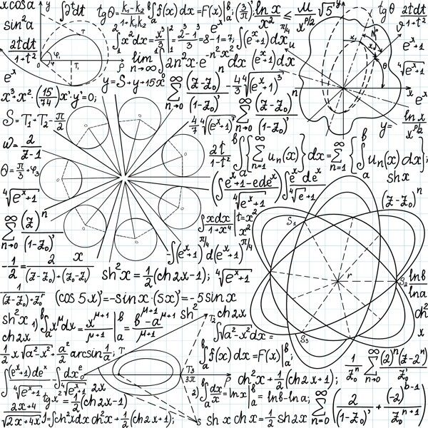 手绘数学公式图片