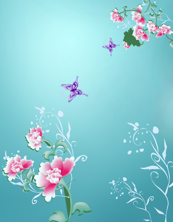玻璃移门装饰图片花卉花朵