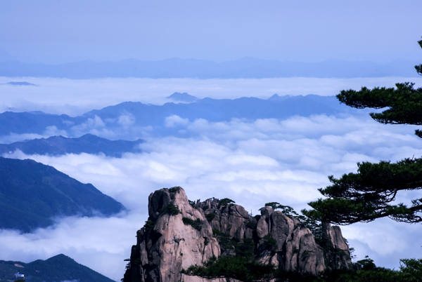 安徽黄山云海风景