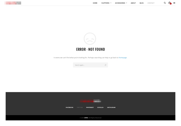 简洁精美的企业电子购物网站之404界面