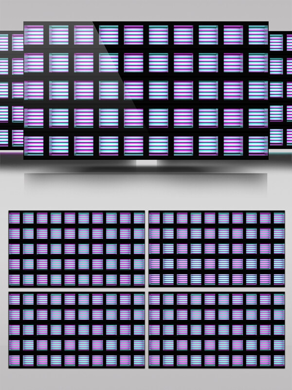 紫色方格视频素材