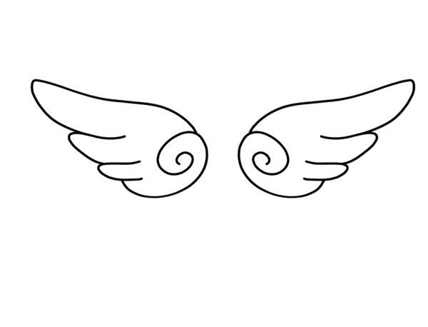 天使翅膀线稿
