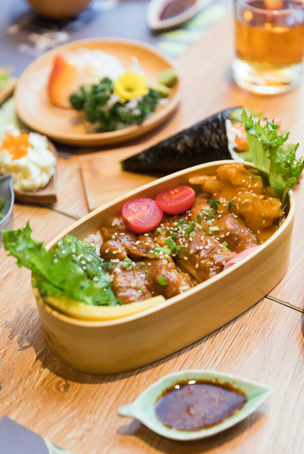 日式料理美食食材背景海报素材图片