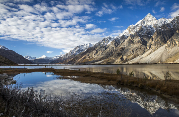 然乌湖风景