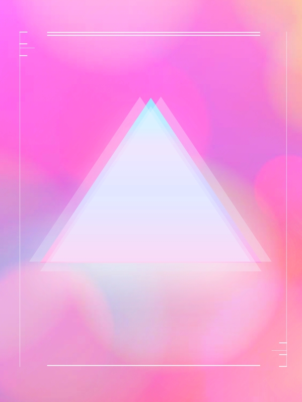 彩色几何创意三角形电商渐变背景
