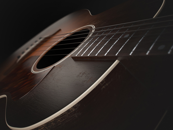 木质精致的木吉他jpg素材