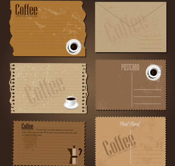 咖啡装饰纸张背景