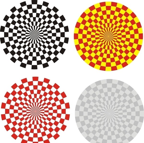 圆形方格幻觉效果图片