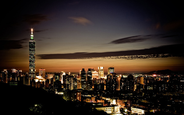 城市风光夜景