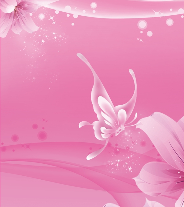 粉红蝴蝶花卉背景