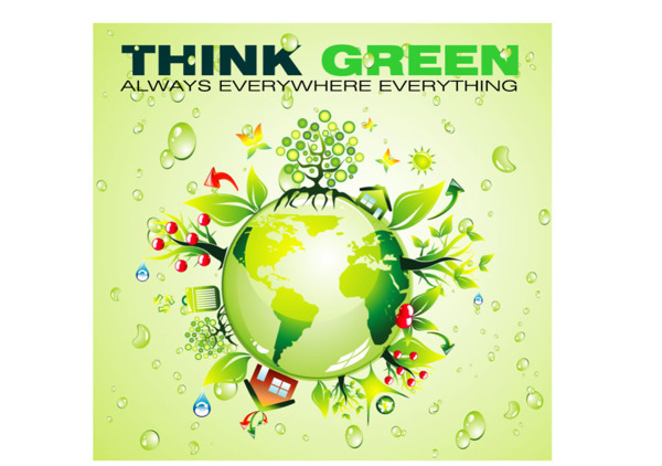 绿色地球设计元素矢量图素材