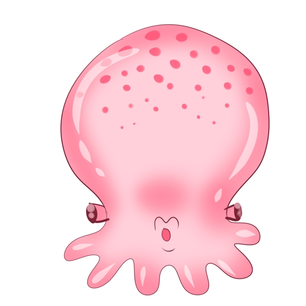 粉色小章鱼动物