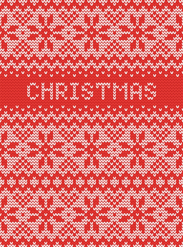 圣诞风格针织纹样背景素材