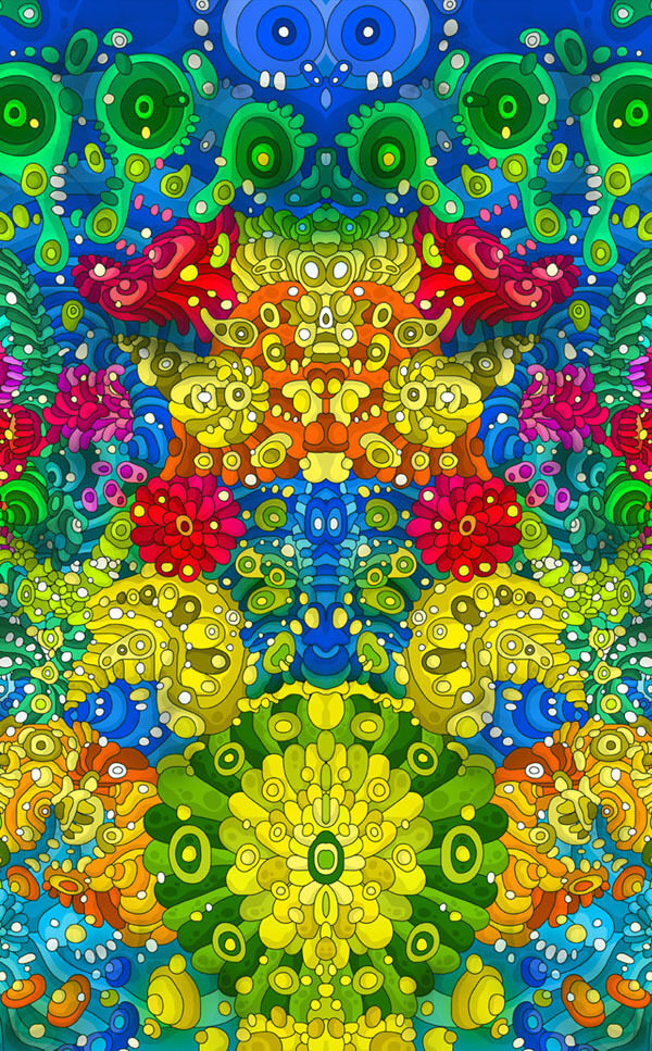 位图色彩五彩斑斓花纹抽象免费素材