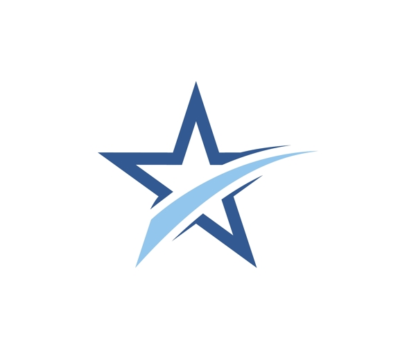 创意五角星logo图标标志设计