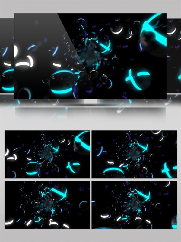 蓝色妖娆光束动态视频素材