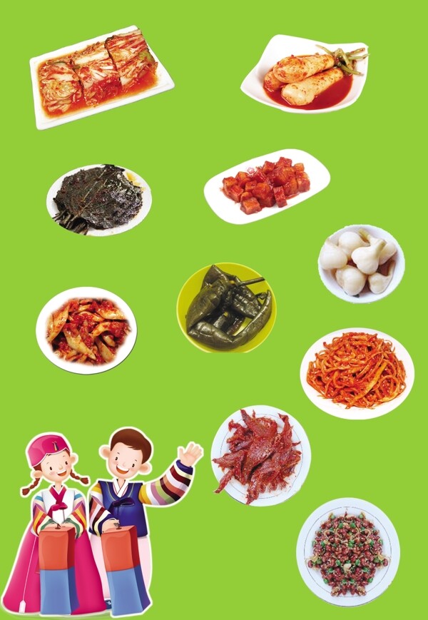 朝鲜族泡菜咸菜图片