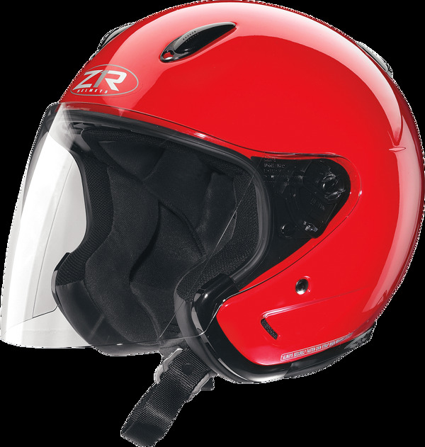 时尚红色摩托车头盔免抠png透明素材