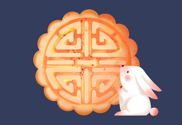 中秋节月饼玉兔