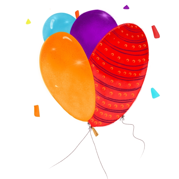 生气庆祝装饰派对可爱条纹大气球