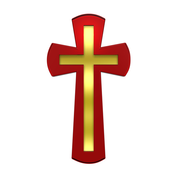 Ruby框架教的金十字架白色隔离