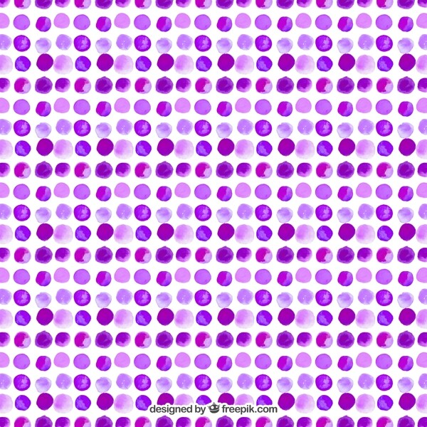 紫色水彩圆点无缝背景图片