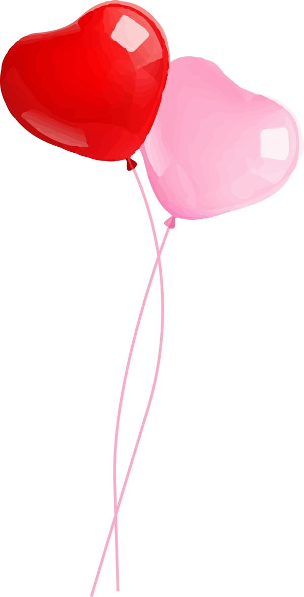 亲吻情人节粉红色恋爱可爱节日气球