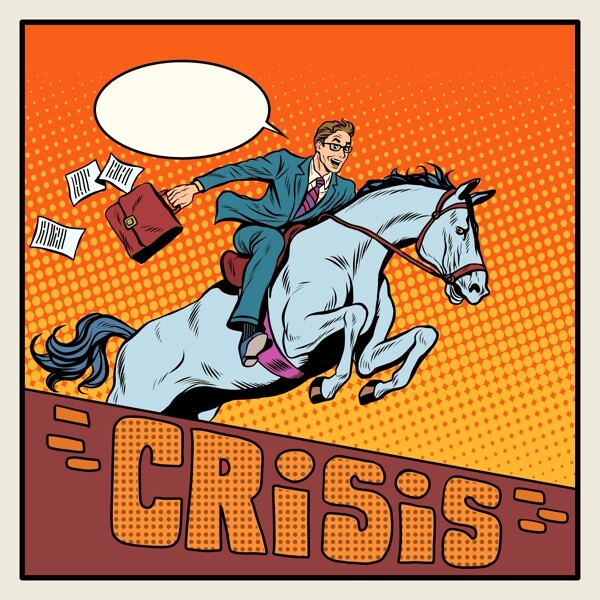 骑着马的人海报漫画风格人物矢量素材