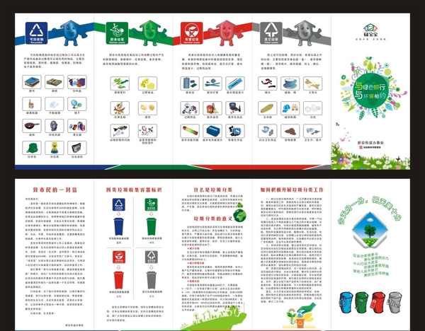 垃圾分类宣传单