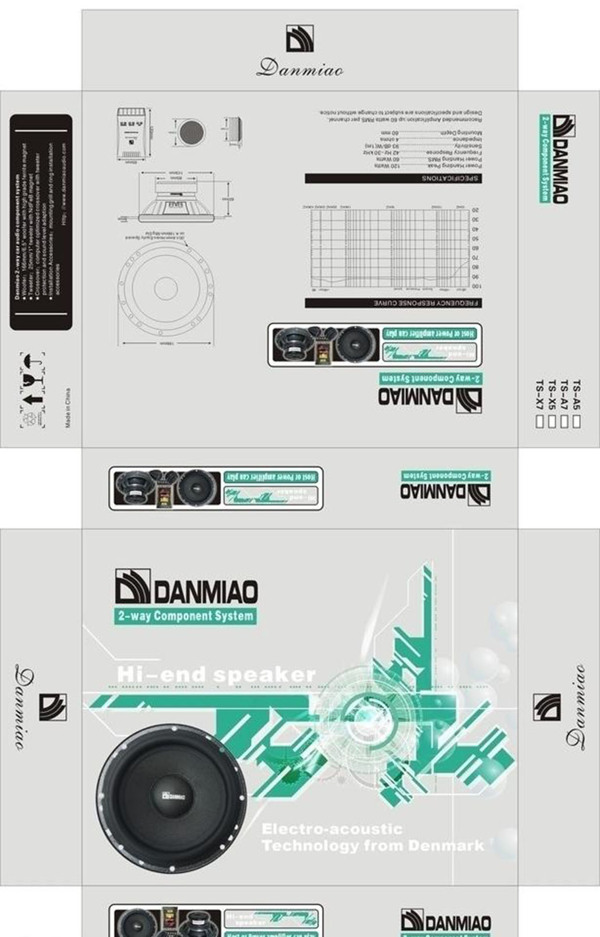 音响包装图片模板下载包装模版矢量cdr包装设计广告设计