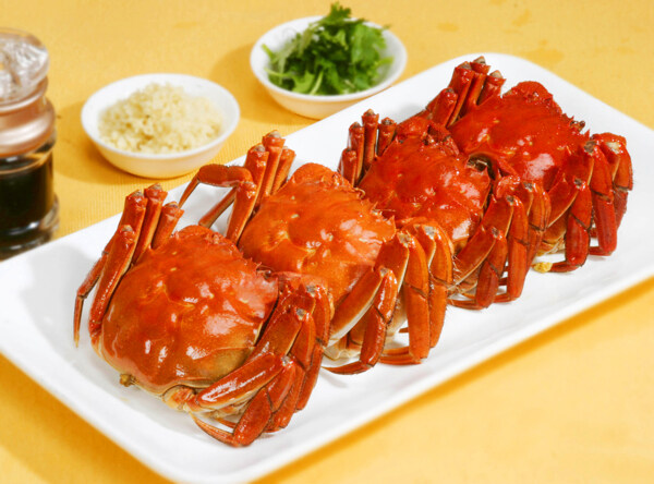 美食红烧螃蟹图片